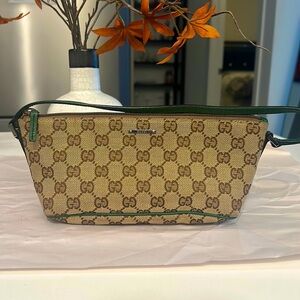 Gucci Vintage Canvas Boat Pochette